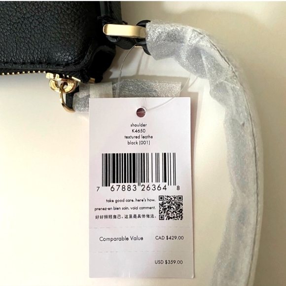 Kate Spade Black Bailey shoulder bag NWT - Picture 9 of 9